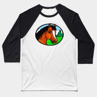 Bay horse Baseball T-Shirt